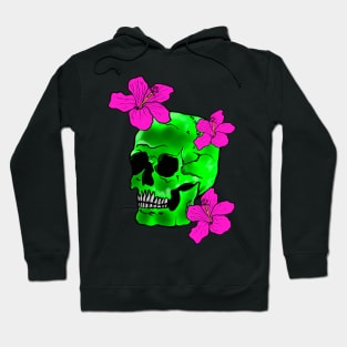 Green skull Hoodie